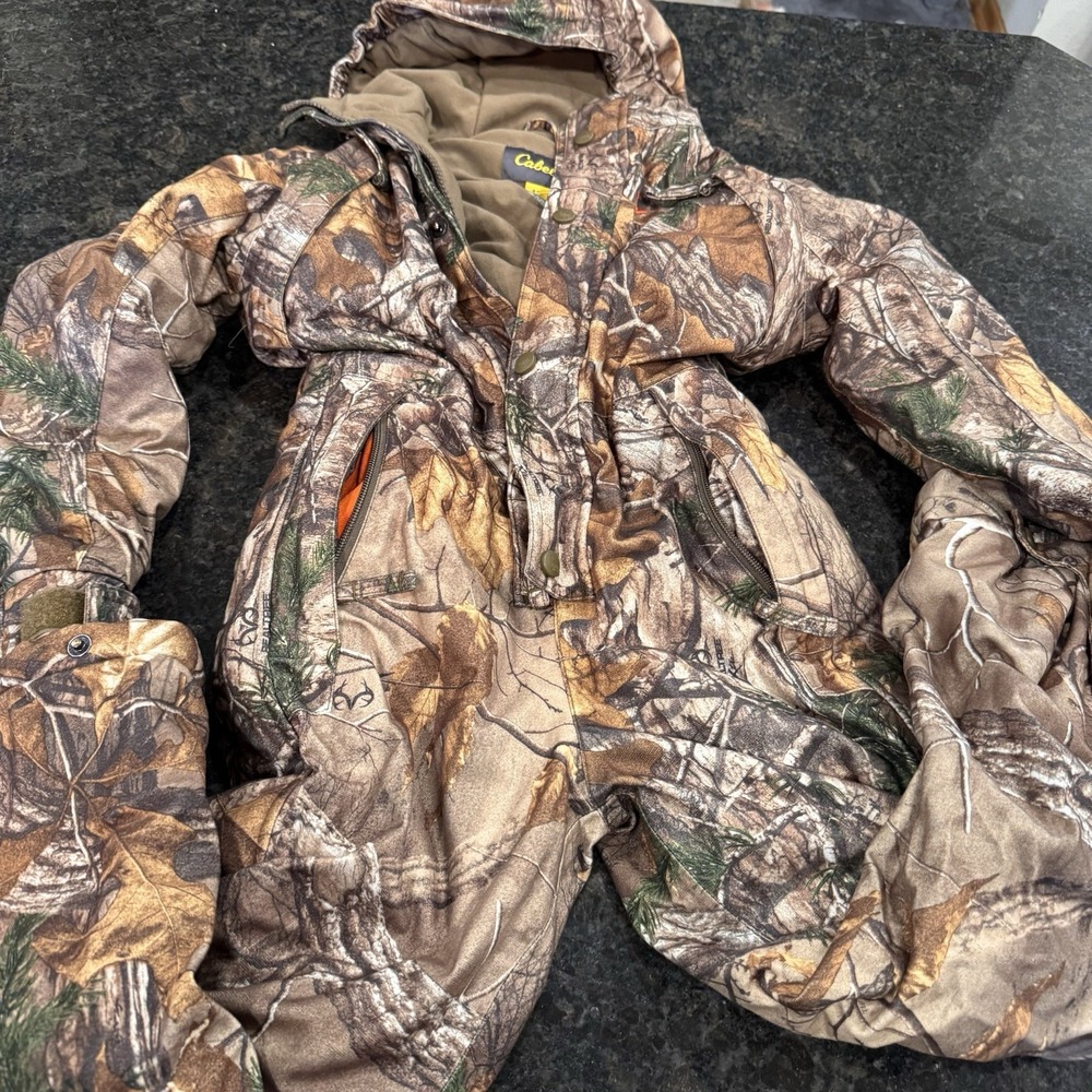 Cabelas for Kids Size Small Regular Camo Insulated Coveralls  Hunting